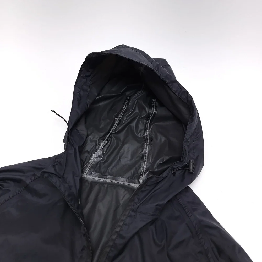 EZRUN Men's M Waterproof Hooded Rain‎ Jacket Lightweight Packable Black